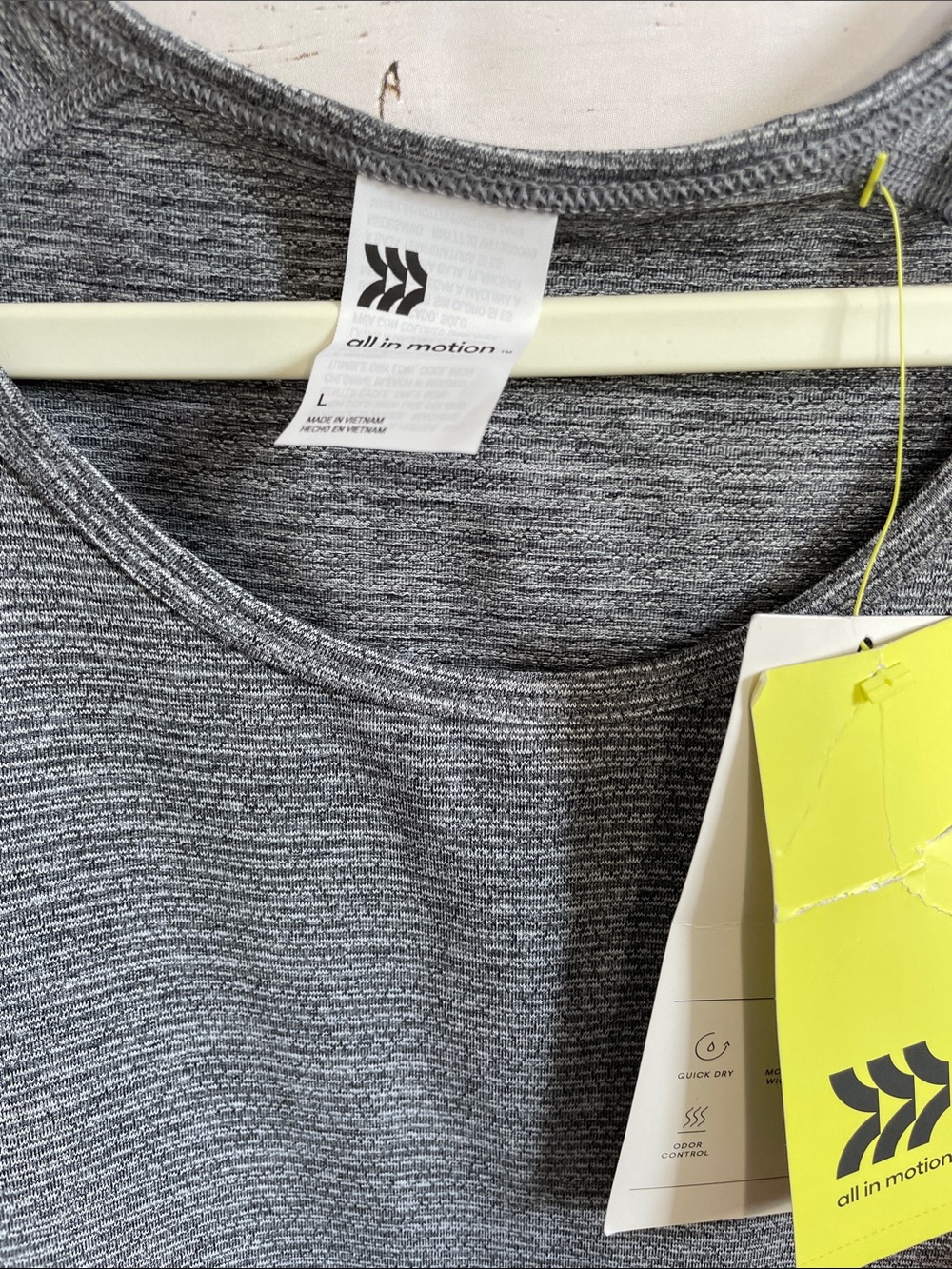 all in motion Workout Tank Top Bundle of 2 in Coral and Gray, size L, both NWT - Picture 3 of 14